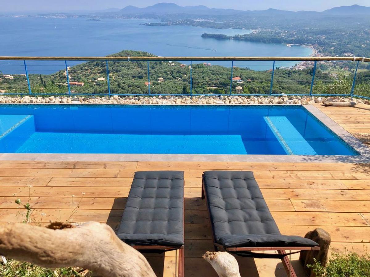 House Sienna Of Villa Intaba Best Views Corfiot Riviera Corfu Island Greece Contemporary Design Pool With Spectacular Sea Views Close To Ipsos Beach Πυργί Εξωτερικό φωτογραφία