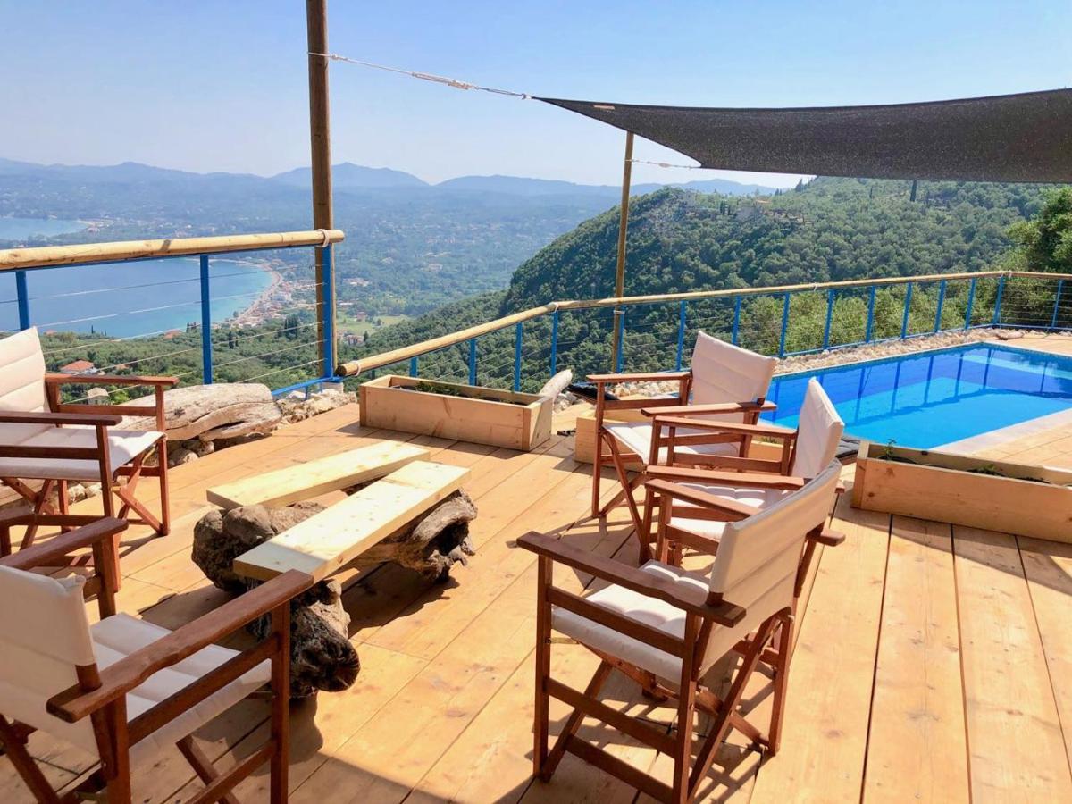 House Sienna Of Villa Intaba Best Views Corfiot Riviera Corfu Island Greece Contemporary Design Pool With Spectacular Sea Views Close To Ipsos Beach Πυργί Εξωτερικό φωτογραφία