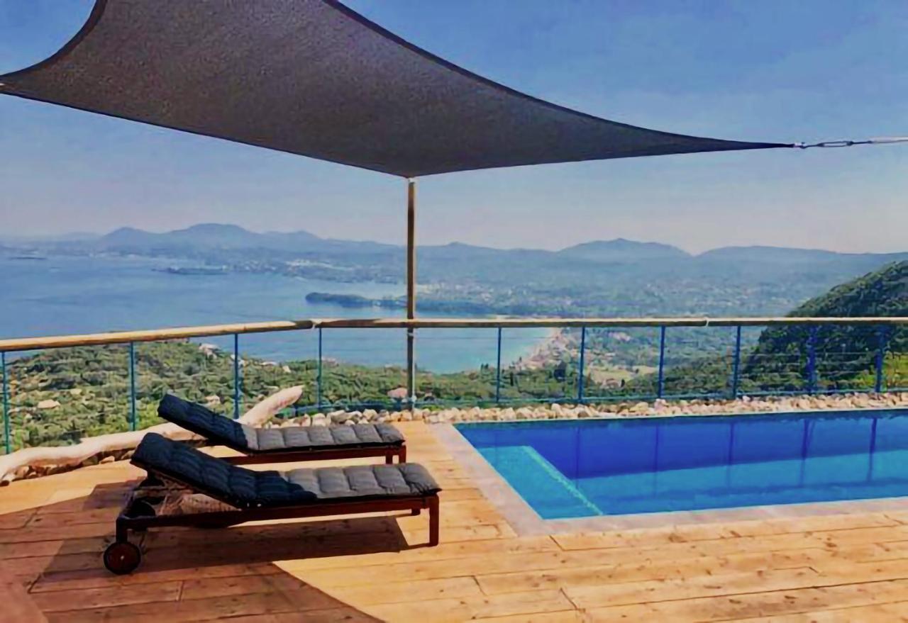 House Sienna Of Villa Intaba Best Views Corfiot Riviera Corfu Island Greece Contemporary Design Pool With Spectacular Sea Views Close To Ipsos Beach Πυργί Εξωτερικό φωτογραφία